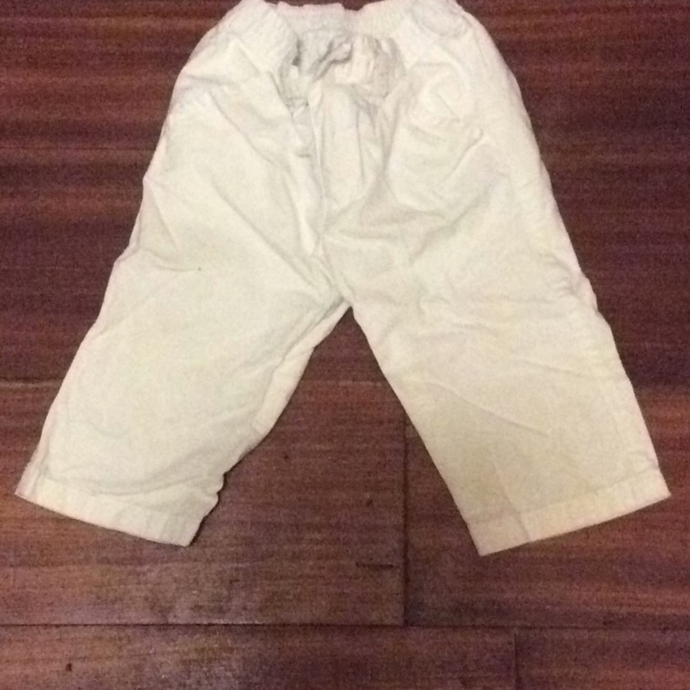 White baby pants